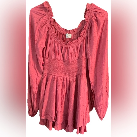 🌸 NWT Urban‎ Outfitters Pink Smocked Mini Dress | Cottagecore Boho Feminine - Picture 2 of 8